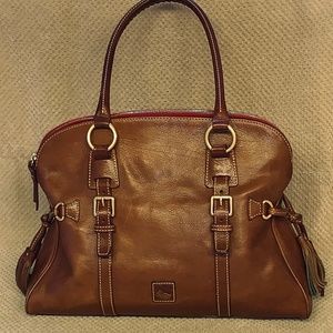 Dooney & Bourke Florentine Leather Domed Buckle Satchel